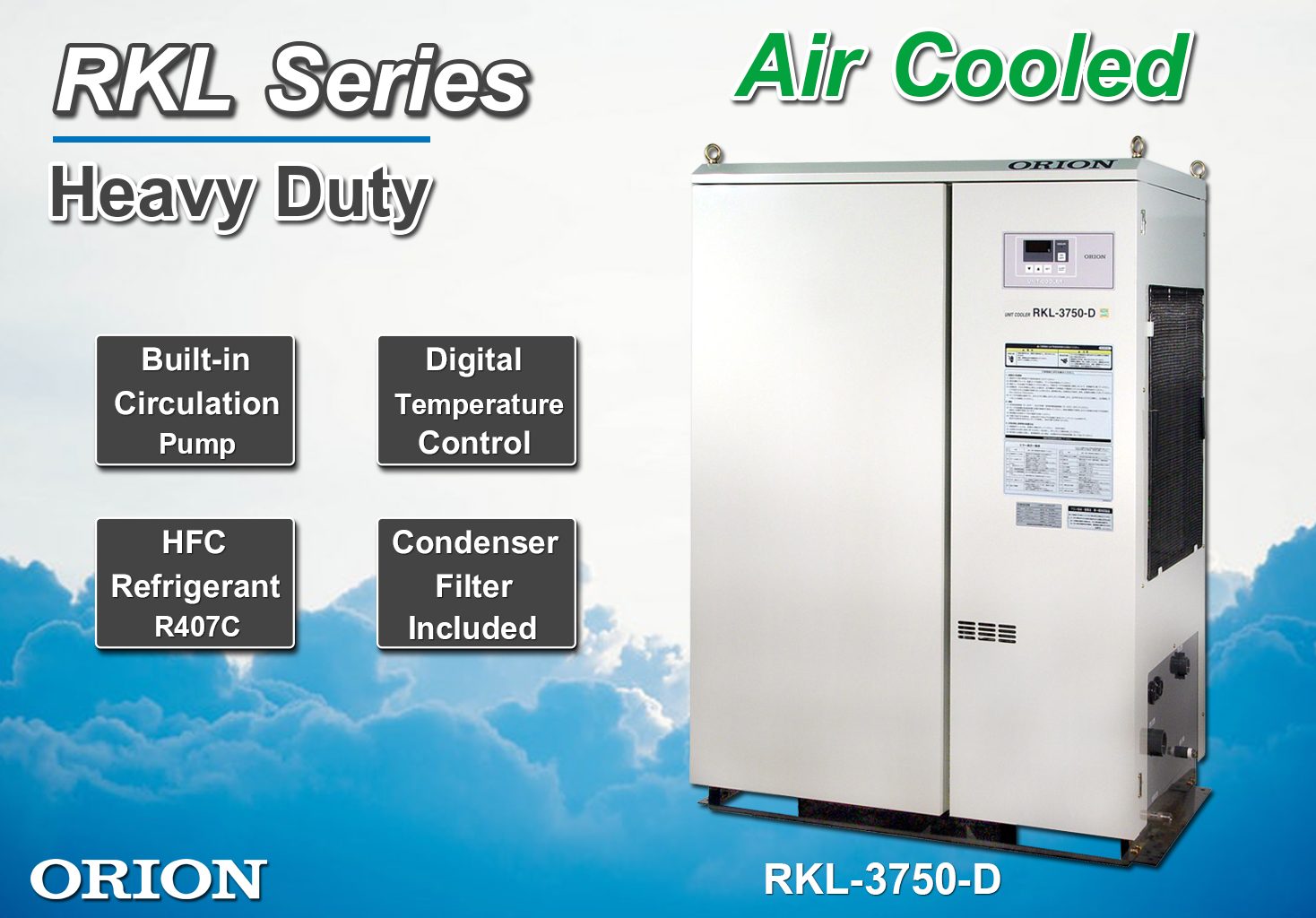 ORION Heavy Duty Air Cooled Chiller RKL Series